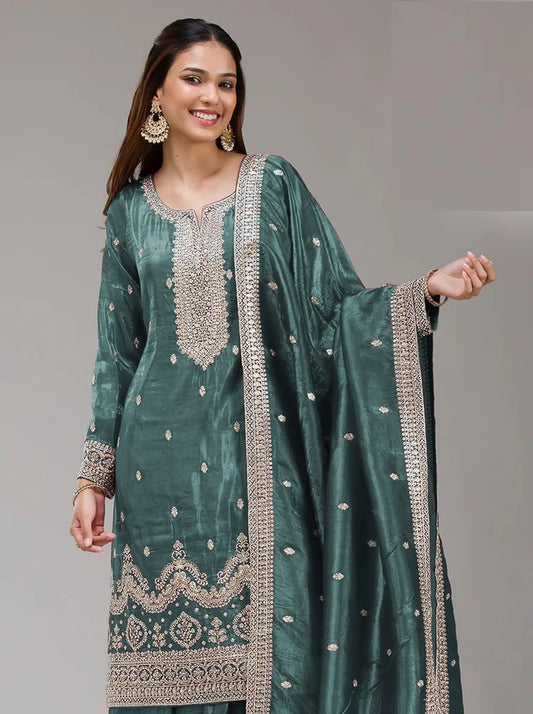 Fashion Dream Women Wine Gold Crush Designer Suit Collection