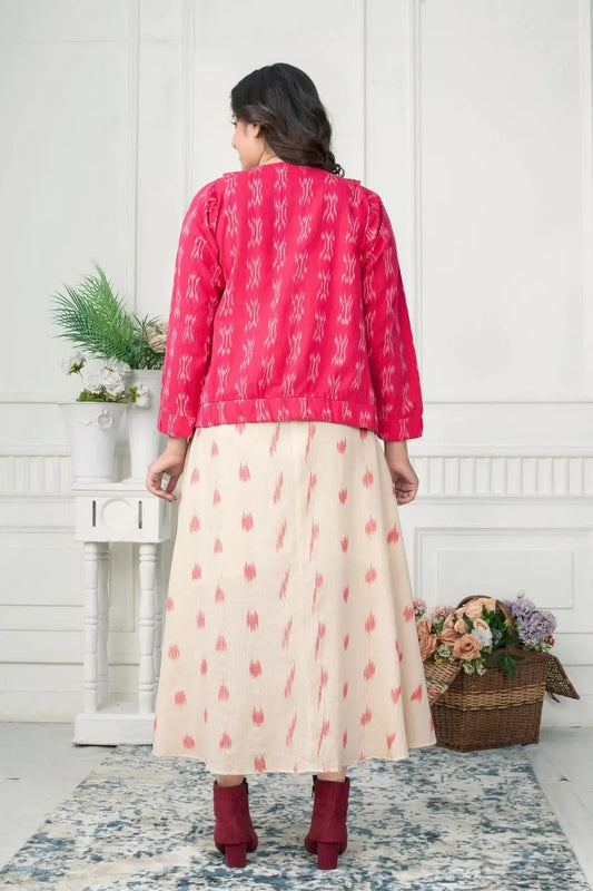 Ikat Midi Jacket Dress