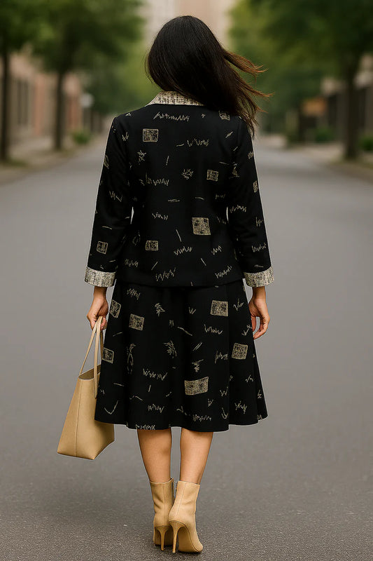 Abstract Print Co-Ord Set Set for Women