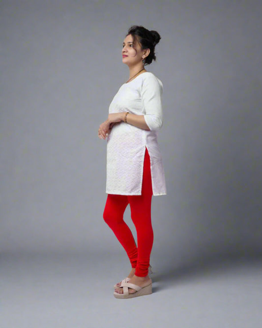 CHUDIDAR LEGGING Red