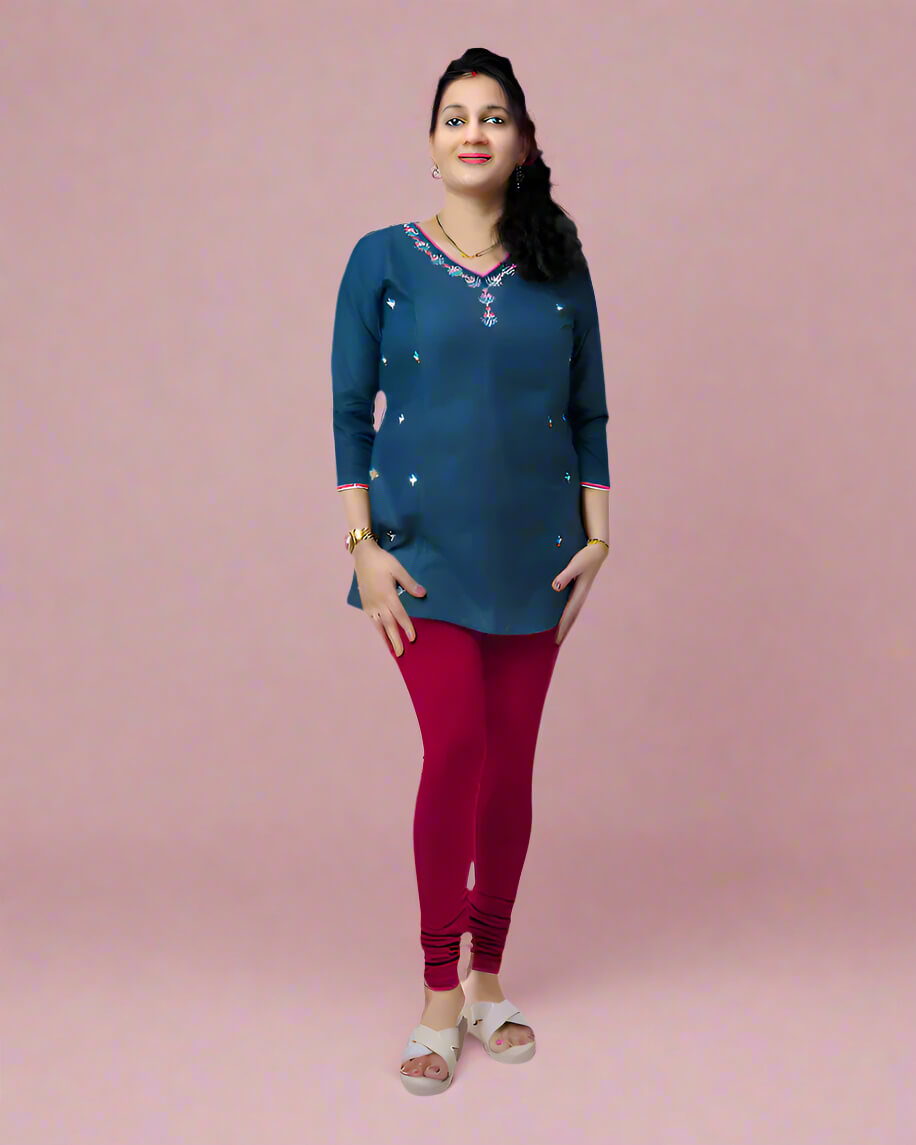 CHUDIDAR LEGGING Marron