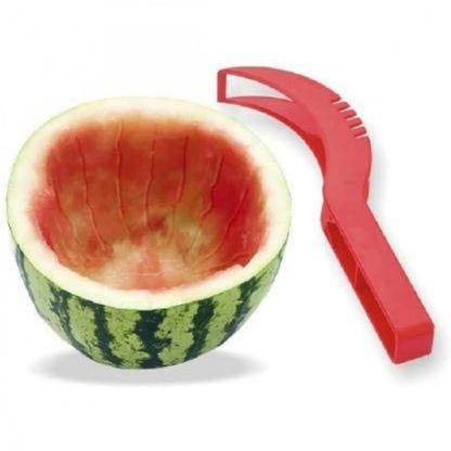 Generic Pack Of_3 Plastic Handle Watermelon Slicer Knife (Color: Assorted)