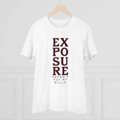 Generic Men's PC Cotton Exposure Printed T Shirt (Color: White, Thread Count: 180GSM)