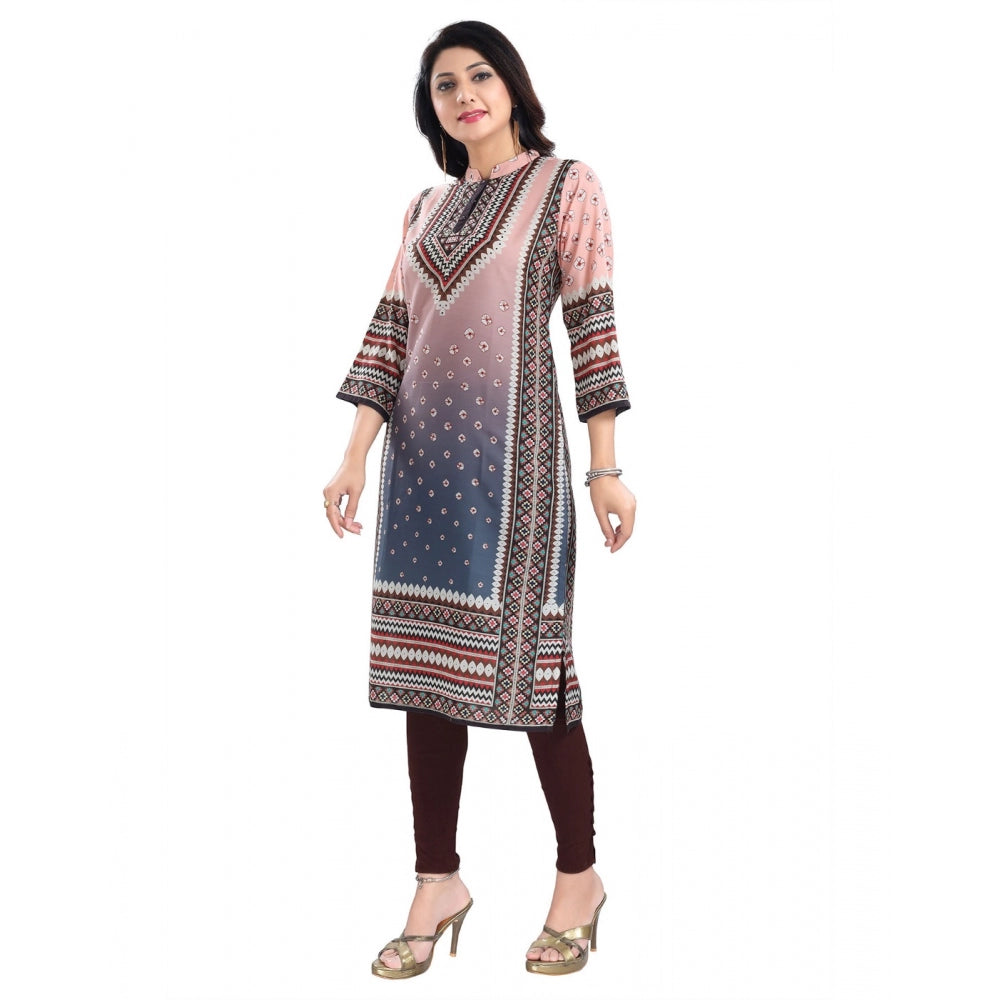 Peach Masleen Tunic Long Kurti