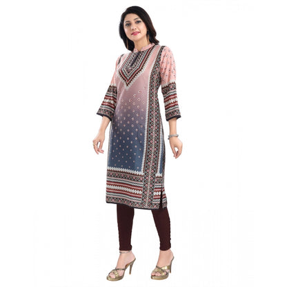 Peach Masleen Tunic Long Kurti