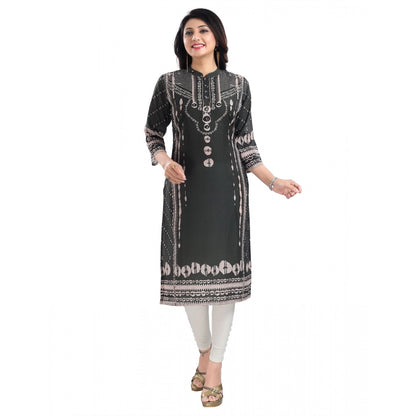 Olive Green Masleen Tunic Long Kurti