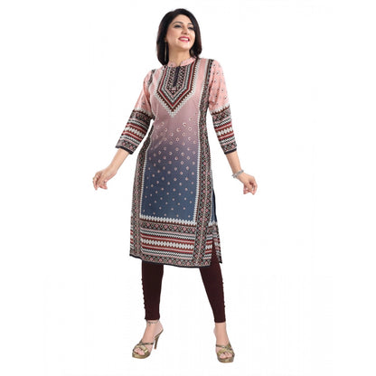 Peach Masleen Tunic Long Kurti