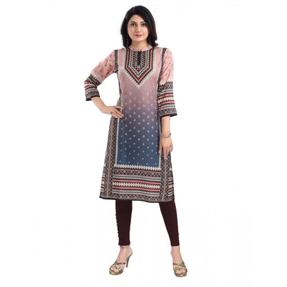 Peach Masleen Tunic Long Kurti