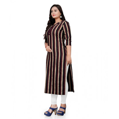 Cotton Printed Straight Kurti (Multi Color)