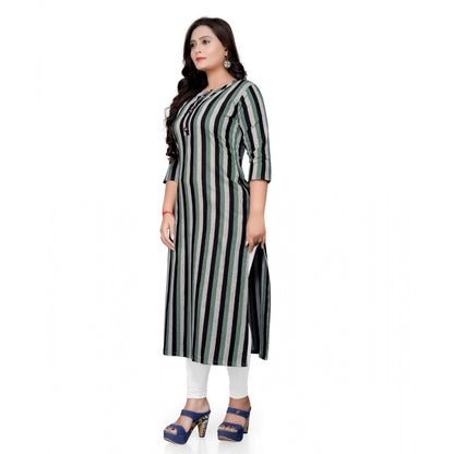 Cotton Printed Straight Kurti (Multi Color)