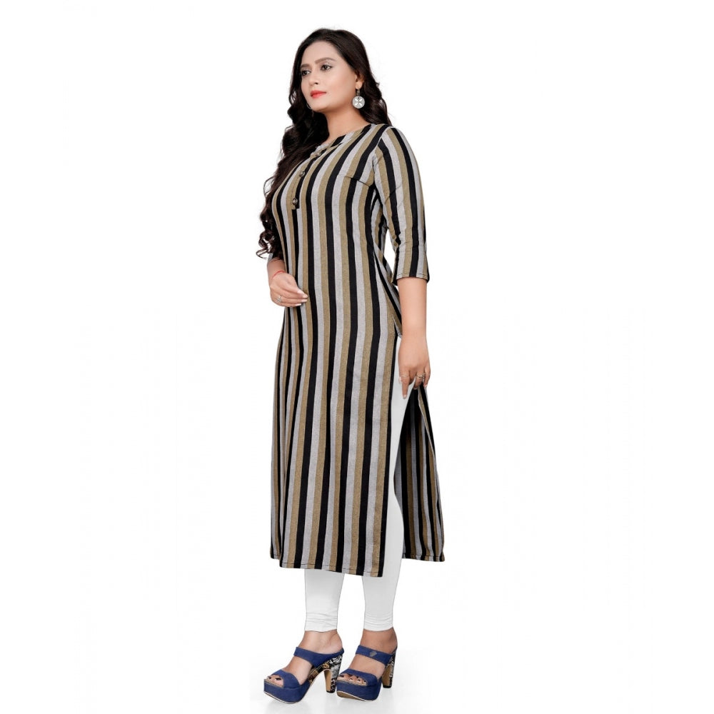 Cotton Printed Straight Kurti (Multi Color)