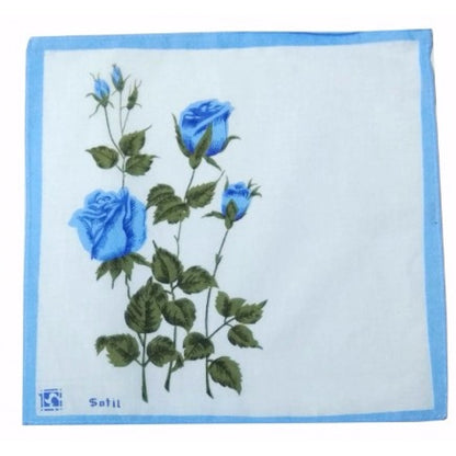 Generic Pack Of_12 Flower Fashion Small Size Handkerchiefs (Color: Assorted)