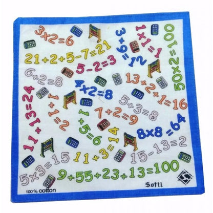 Generic Pack Of_8 Numeric Small Size Handkerchiefs (Color: Assorted)