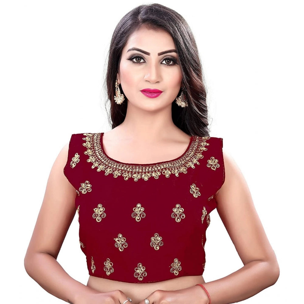 Sleeveless Phantom Readymade Blouse (Maroon, Free Size: Up To 34 Inch)