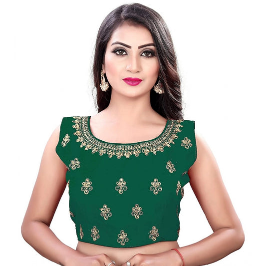 Sleeveless Phantom Readymade Blouse (Green, Free Size: Up To 34 Inch)