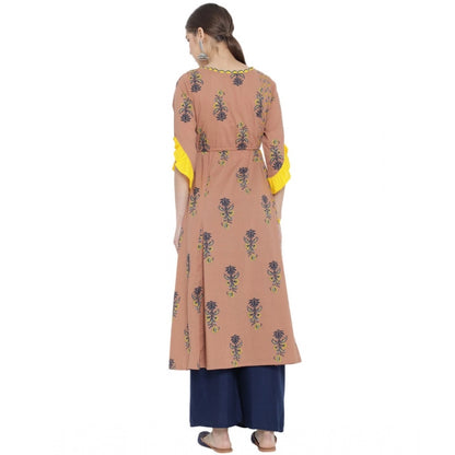 MultiColor Floral Printed Cotton Kurti