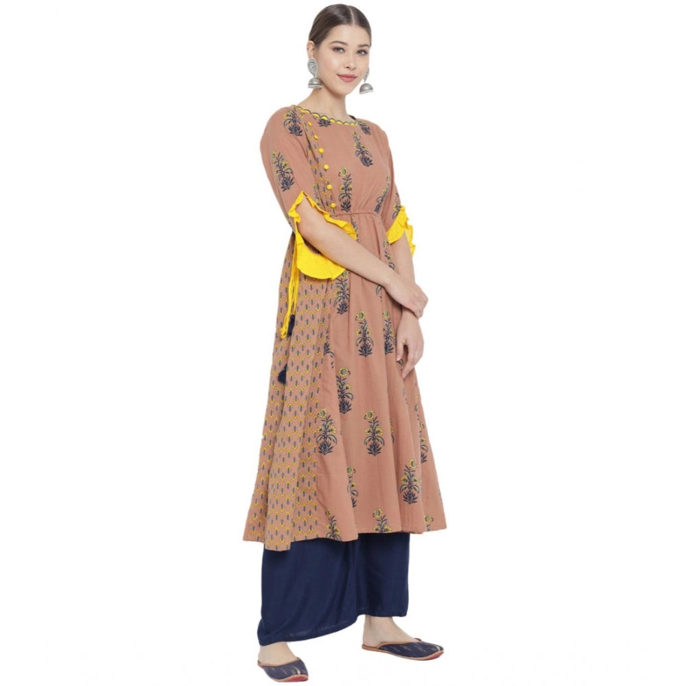 MultiColor Floral Printed Cotton Kurti