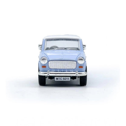 Generic Plastic Old Model Fiat Openable Doors Pull Back Action Collectible Car (Sky blue)