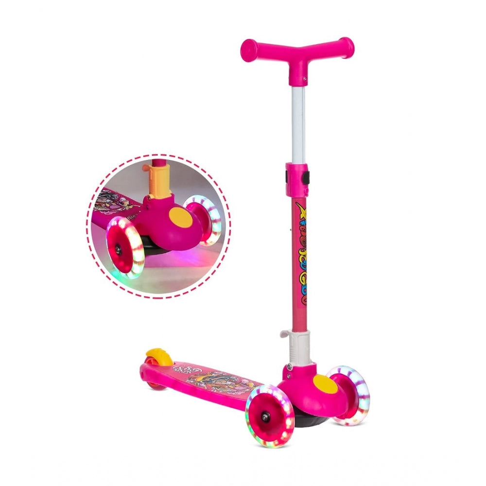 Generic Plastic Height Adjustable Foldable Scooter (Assorted)