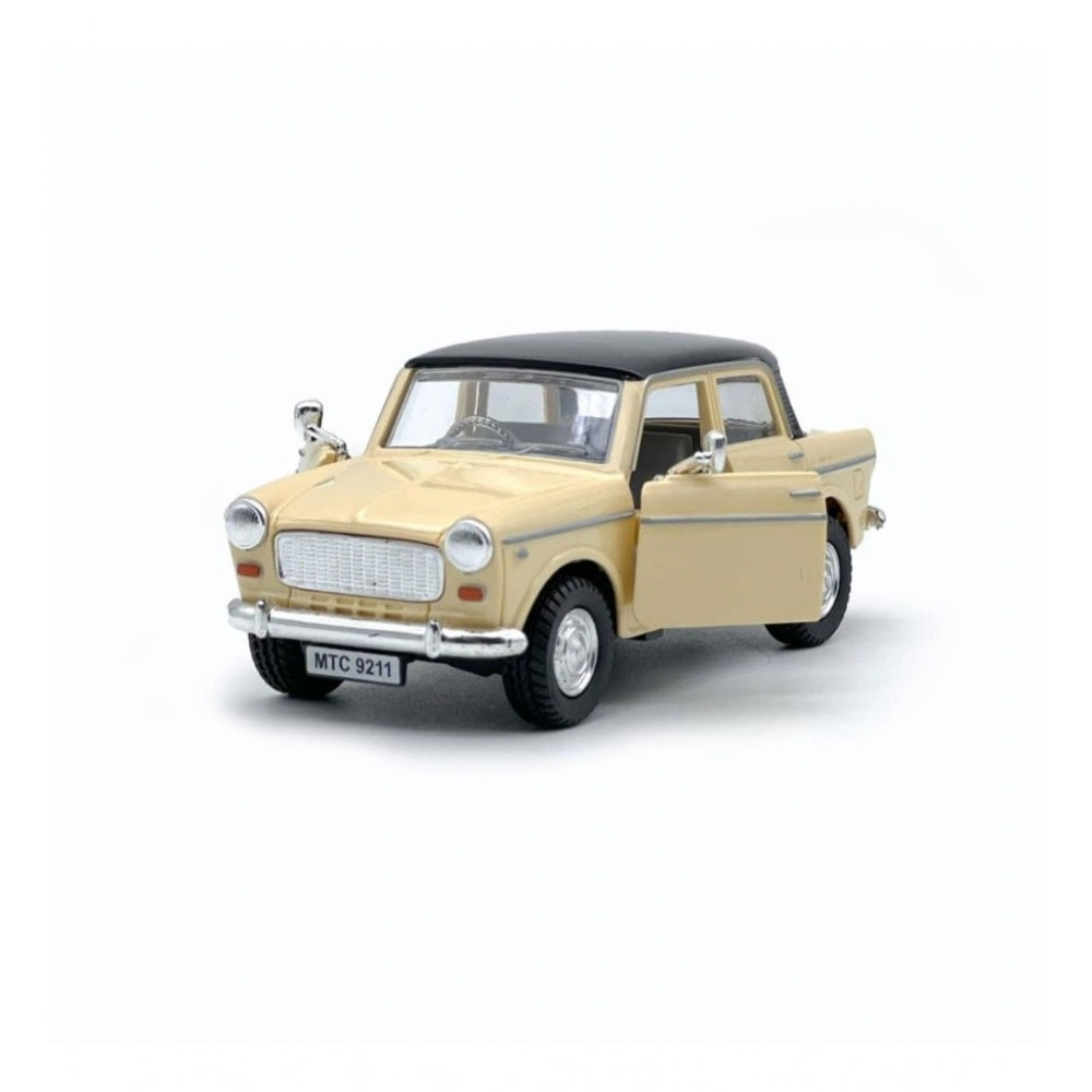 Generic Plastic Pull Back Action Collectible Model For Kids Car (Beige)