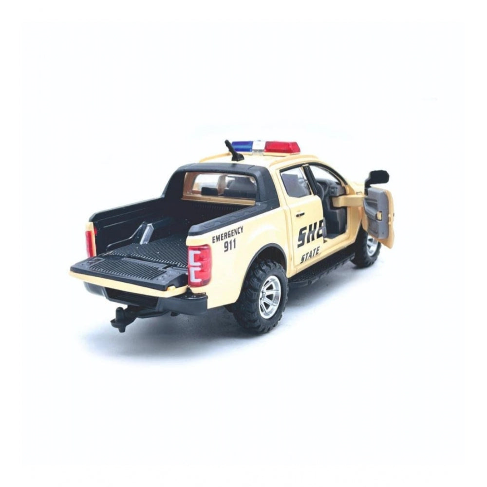 Generic Plastic Police Pull Back Toys For Kids Emargency Car (Assorted)