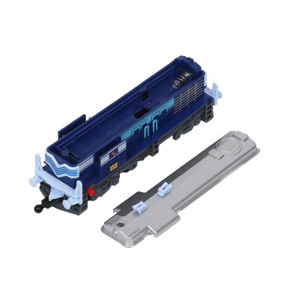 Generic Plastic Passenger Train Set With Tracks For Kids (Blue)