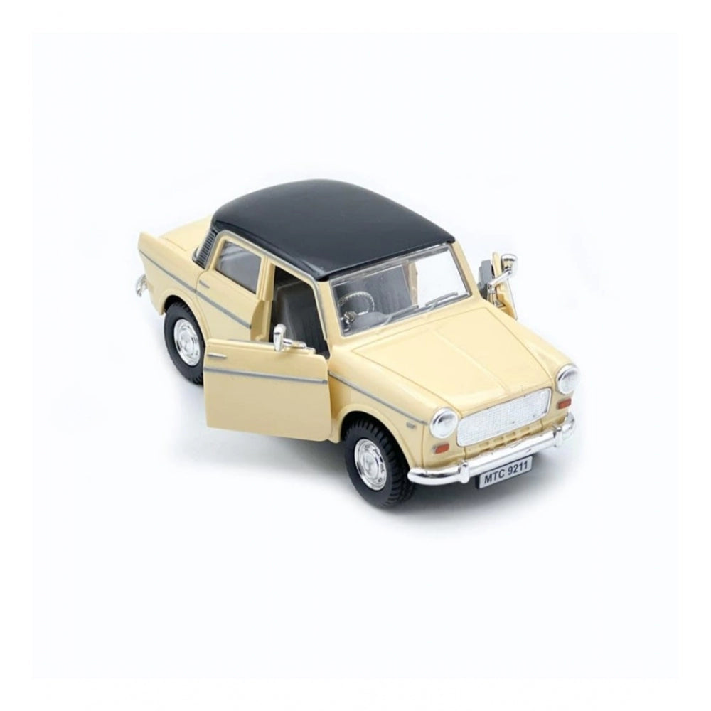 Generic Plastic Pull Back Action Collectible Model For Kids Car (Beige)