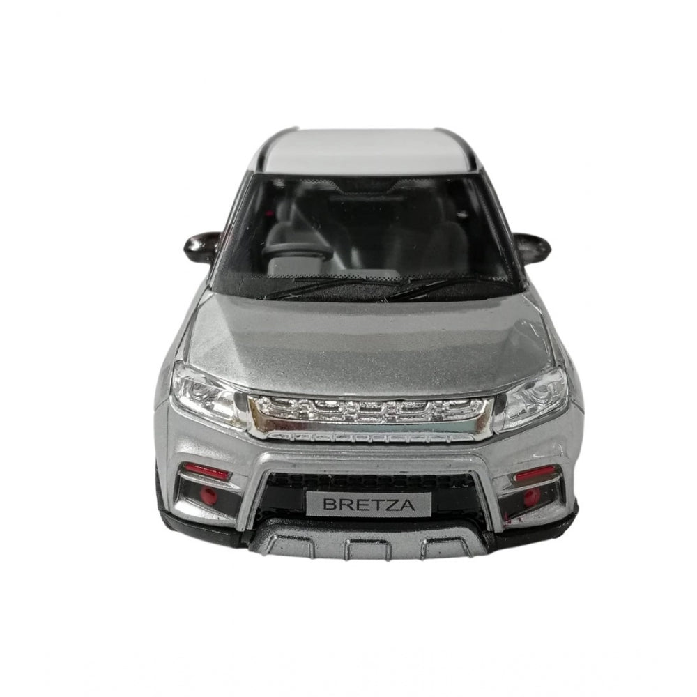 Generic Plastic Bretza Suv Pull Back Action Car (Silver)