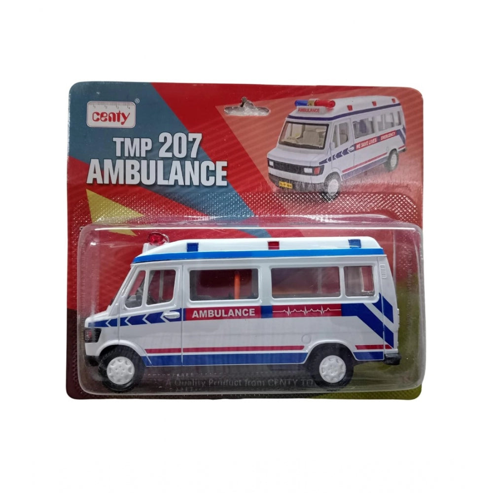 Generic Plastic Ambulance Emergency Medical Technicians Bus Suv Car (White)