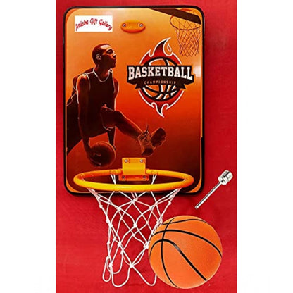 Generic Plastic Basketball For Kids Hanging Board With Ball (Multicolor)