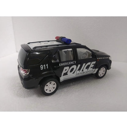 Generic Plastic Police Interceptor Car (Black)