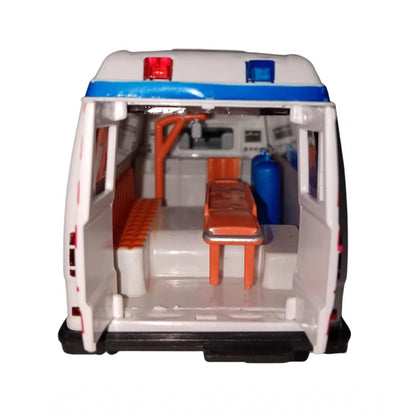 Generic Plastic Ambulance Emergency Medical Technicians Bus Suv Car (White)