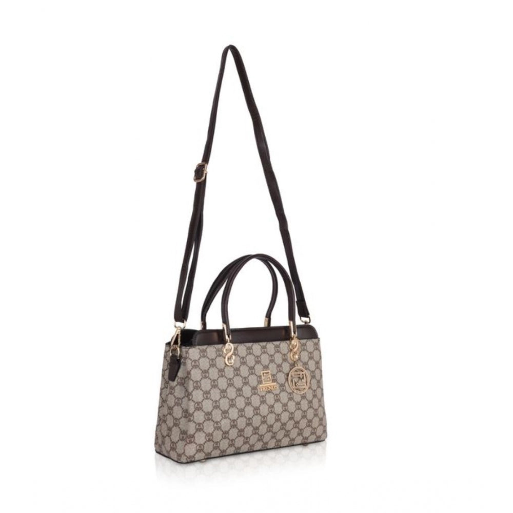 Generic Women's Faux Leather Printed Handbag (Coffee)