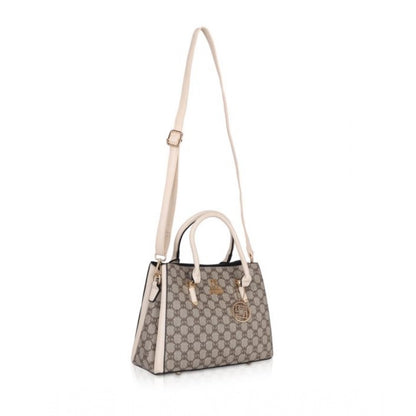 Generic Women's Faux Leather Printed Handbag (Beige)