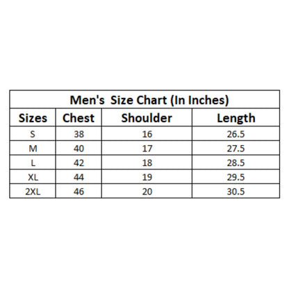 Generic Men's Casual Cotton Printed Mandarin Collar Half Sleeve T-Shirt (White)