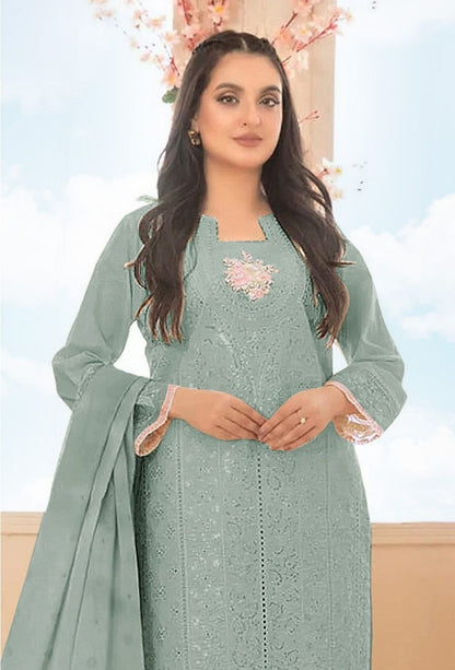 Fashion Dream Women Beige Cotton Designer Suit Collection