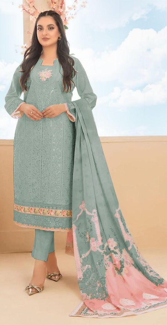 Fashion Dream Women Beige Cotton Designer Suit Collection
