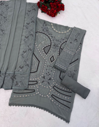 Fashion Dream Women Pista Georgette Designer Suit Collection