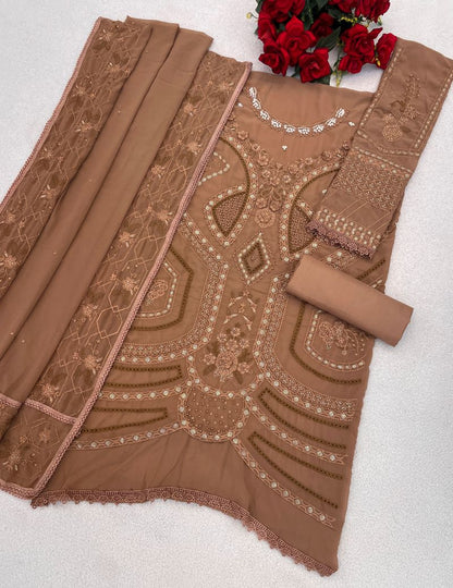 Fashion Dream Women Pich Georgette Designer Suit Collection