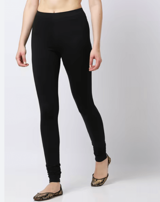 Black Churidar Leggings