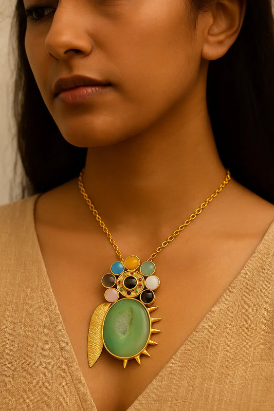 Celestial Bloom Pendant Necklace for Women