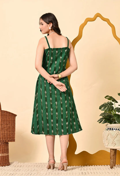 Fusion Ikat Jacket Dress with Inner