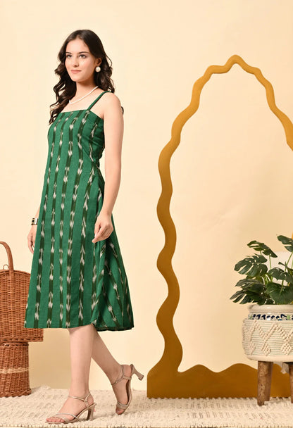 Fusion Ikat Jacket Dress with Inner