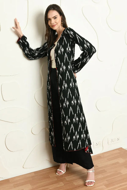 Green Ikat Print 3 Pc Set