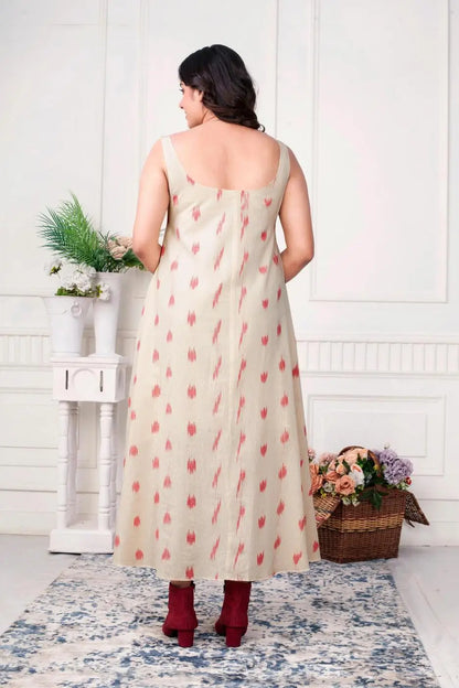 Ikat Midi Jacket Dress