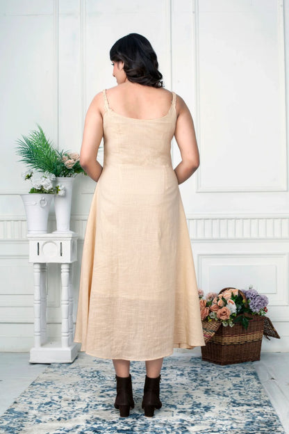 Layered Grace Linen Jacket Dress