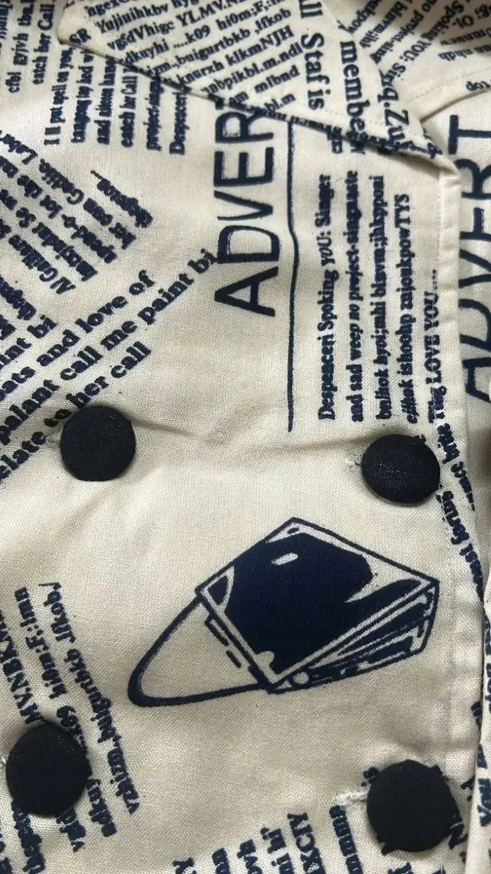 Newspaper Print Co-Ord Set Outfit for Women