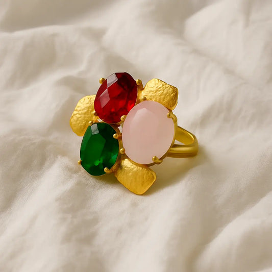 Multicolour Statement Cocktail Ring for Women