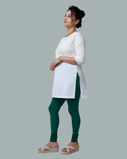 CHUDIDAR LEGGING Bottle Green
