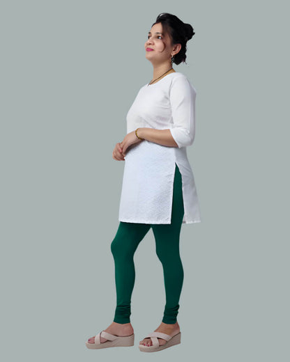 CHUDIDAR LEGGING Bottle Green